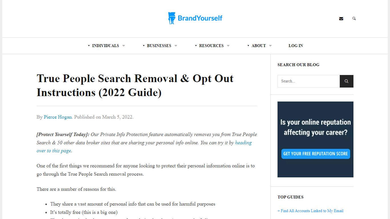 True People Search Removal & Opt Out Instructions (2022)